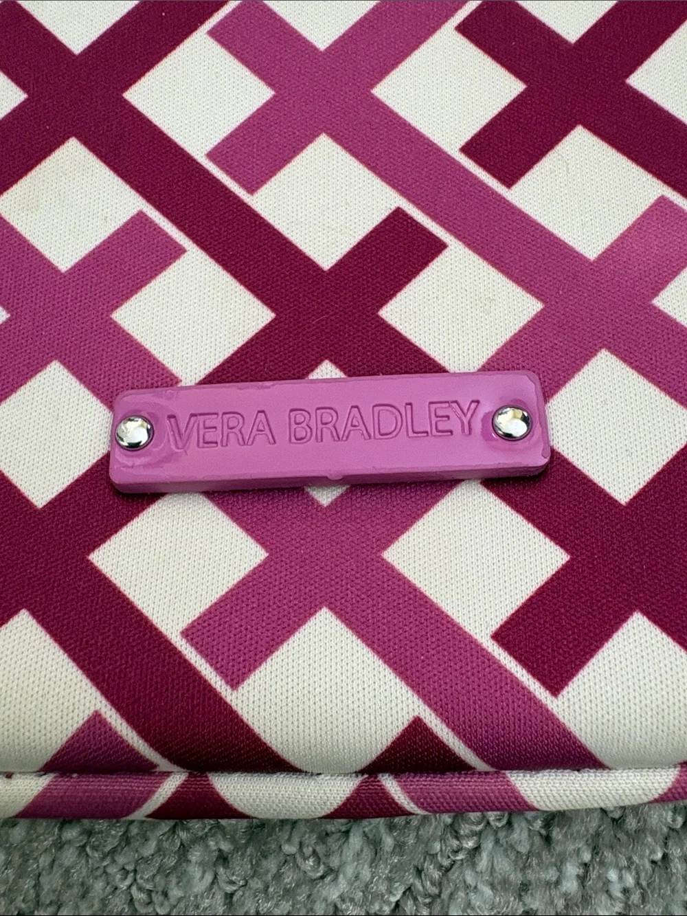 Vera Bradley Fuchsia & Magenta Lattice Tablet Sleeve